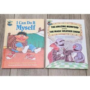 Vintage 1980s Lot Of 2 Sesame Street‎ Book Club Hardcover Jim Henson's Muppets